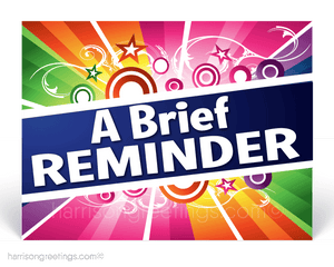 A Brief Reminder Appointment Postcards for Patients