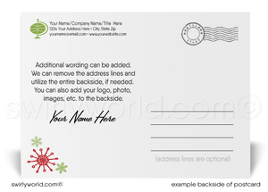 Vintage Retro Art Deco Old Fashioned Merry Christmas Holiday Postcards