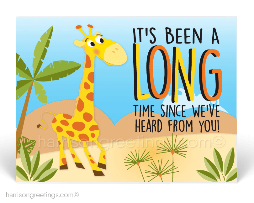 We Miss You Postcards for Business