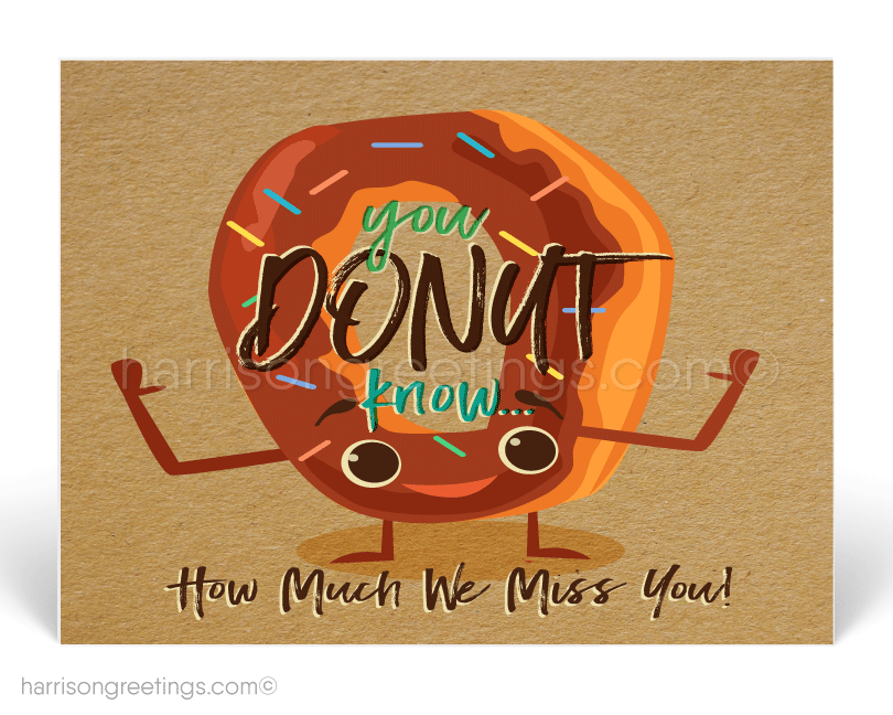 We Miss You Postcards for Business