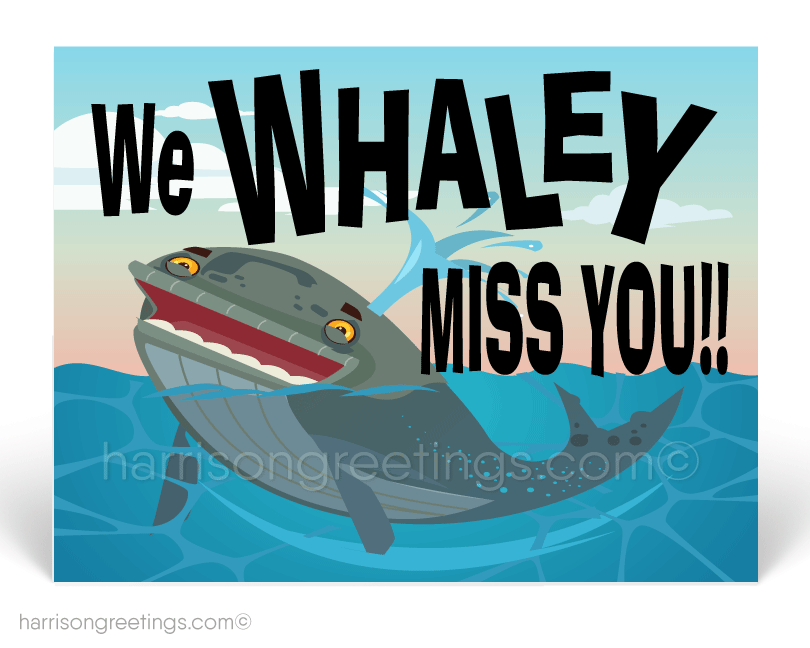 We Miss You Postcards for Business