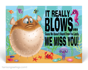 We Miss You Postcards for Business