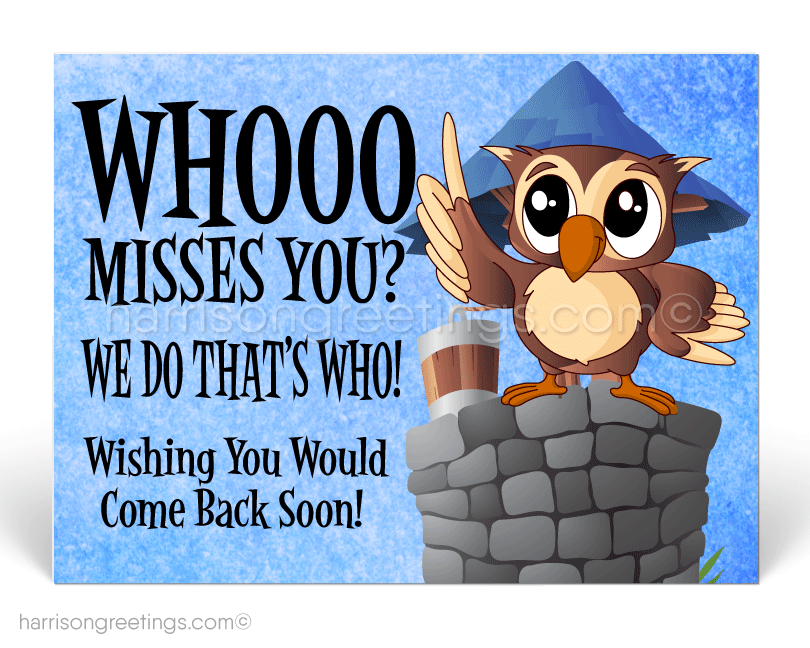 We Miss You Postcards for Business