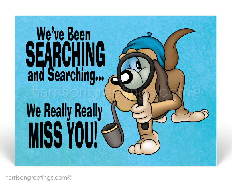 We Miss You Postcards for Business