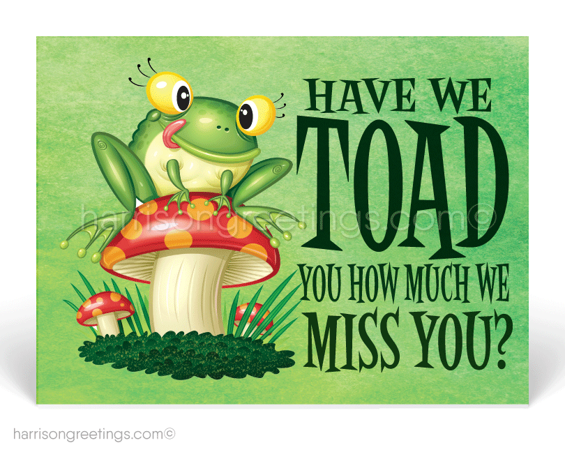 We Miss You Postcards for Business