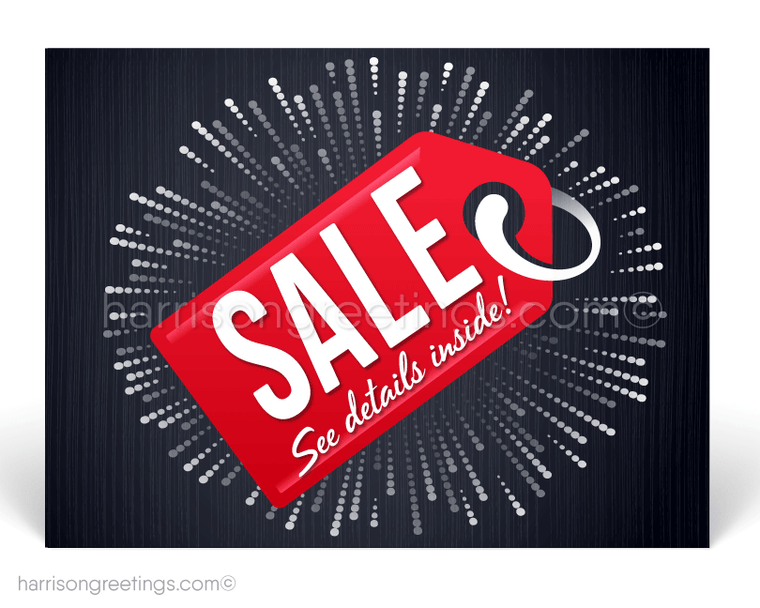 Sale Coupon Marketing Postcards for Customers
