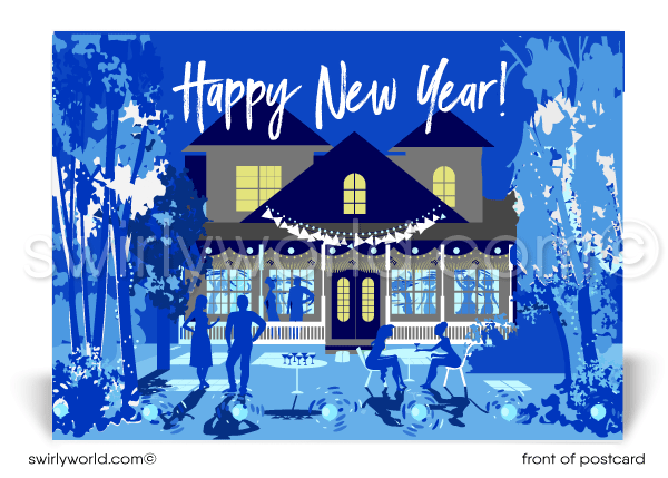 Client Happy New Year Postcards for Realtors