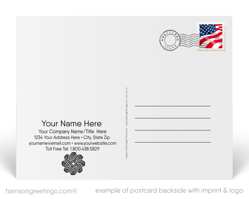 "Thank You For Your Valuable Time" Client Postcards