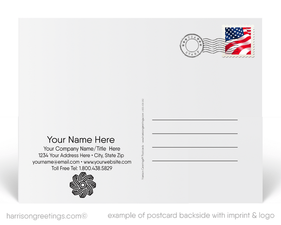 Patriotic American Congratulations Postcards for Business