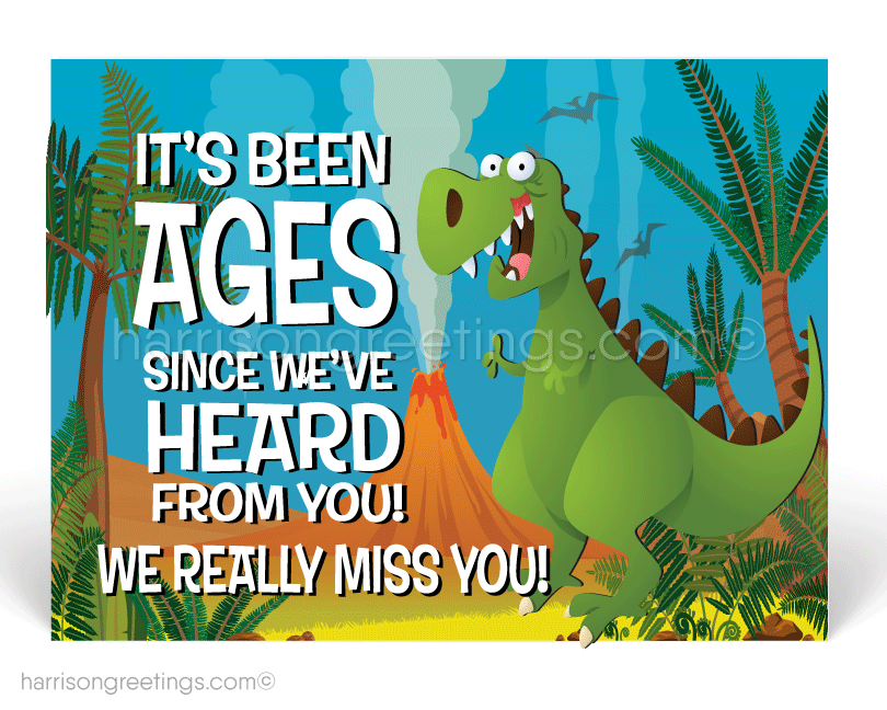 We Miss You Postcards for Business