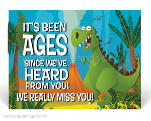 We Miss You Postcards for Business