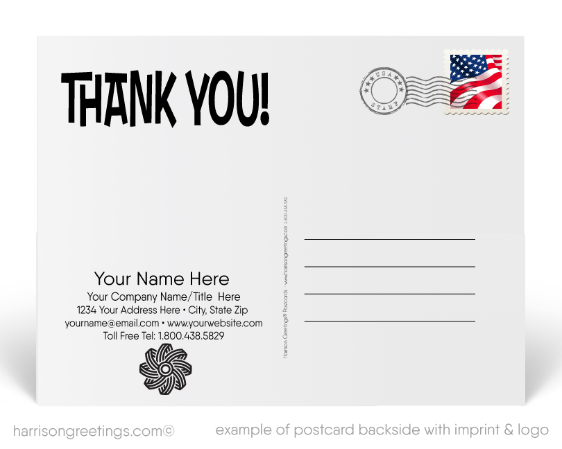 Funny Thank You Postcards for Customers