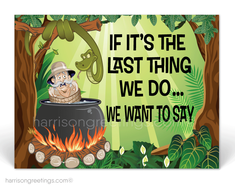 Funny Thank You Postcards for Customers