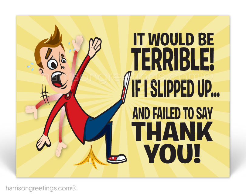 Funny Customer Thank You Postcards