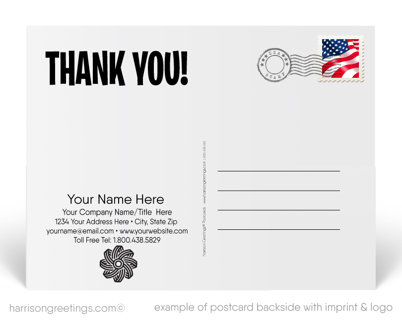 Basketball Customer Thank You Postcards