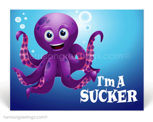 Humorous Business Cartoon Thank You Postcards for Clients