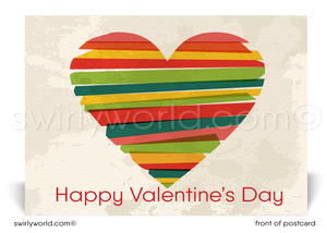 Business Corporate Happy Valentine's Day Postcards