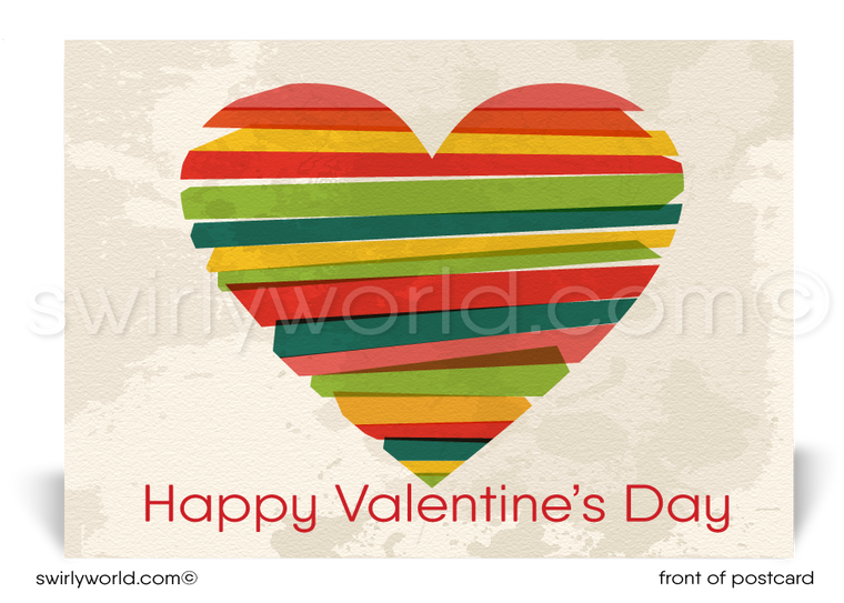 Business Corporate Happy Valentine's Day Postcards