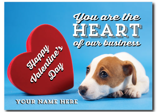 Cute Dog Valentine's Day Postcards