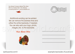 Traditional Corporate Professional Business Fall Autumn Happy Thanksgiving Postcards