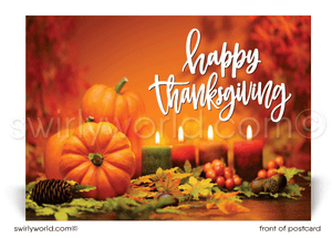 Traditional Corporate Professional Business Fall Autumn Happy Thanksgiving Postcards
