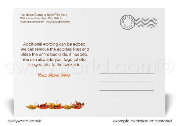 Traditional Corporate Company Professional Business Happy Thanksgiving Postcards