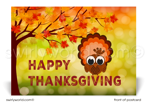 Corporate Professional Business Happy Halloween Postcards for Customers.