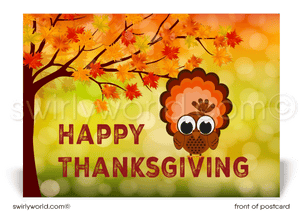 Corporate Professional Business Happy Halloween Postcards for Customers.