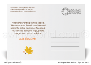 Corporate Client Thanksgiving: Stylish Retro Professional Business Postcards