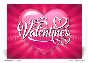 Client Professional Business Happy Valentine's Day Postcards