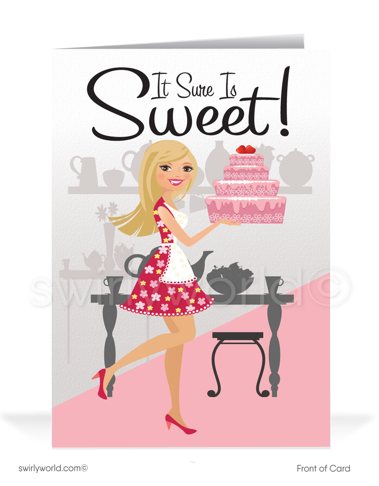 Sweet on Your Business Happy Valentine's Day Cards for Clients. Women's business Valentine cards