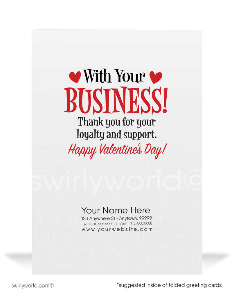 In Love With Your Business Happy Valentine's Day Card