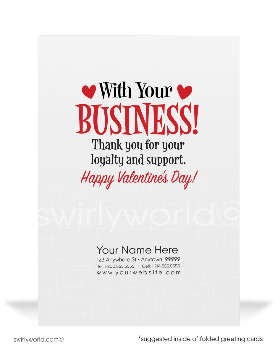 In Love With Your Business Happy Valentine's Day Card