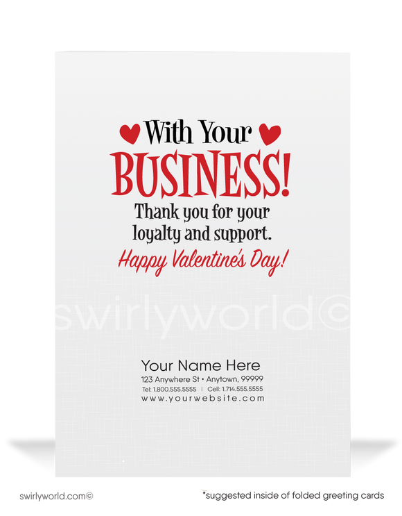 In Love With Your Business Happy Valentine's Day Card