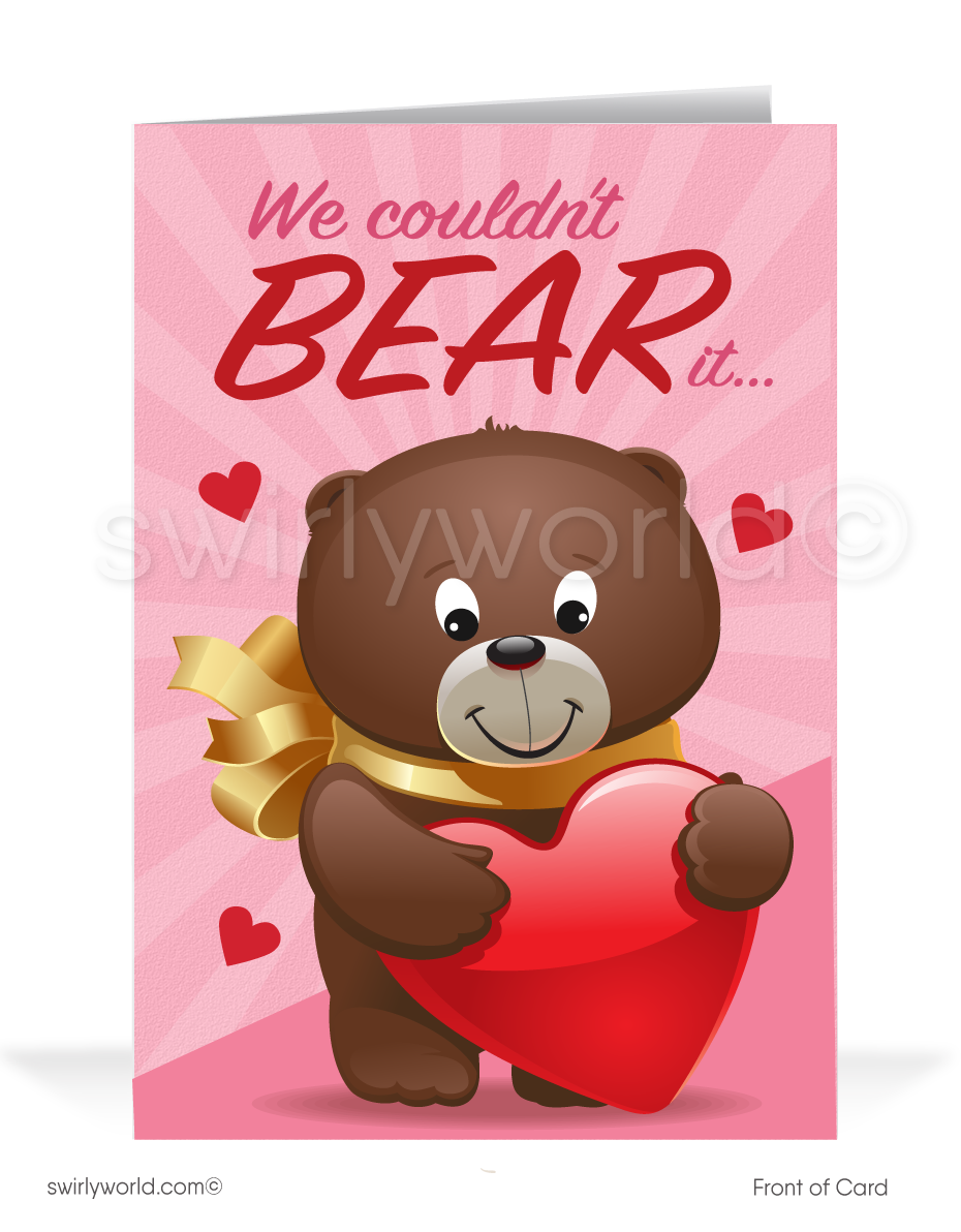 Couldn't Bear it Without Your Business Happy Valentine's Day Card