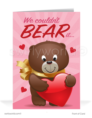 Couldn't Bear it Without Your Business Happy Valentine's Day Card