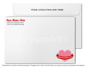 Funny Cartoon Penguin Business Valentine's Day Cards