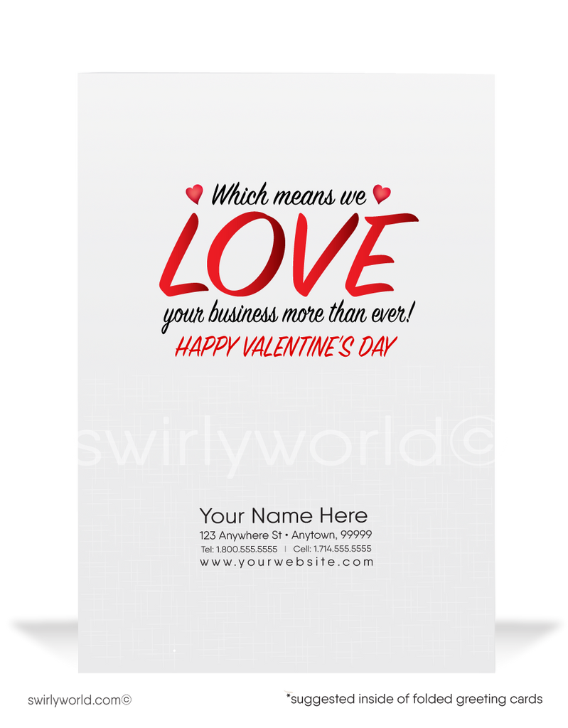 Funny Pandemic Panda Business Professional Valentine's Day Card