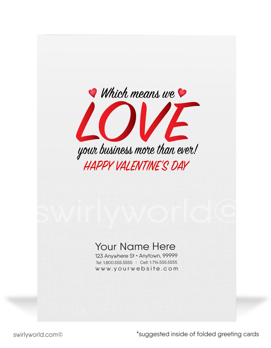 Funny Covid-19 Pandemic Panda Business Professional Valentine's Day Card