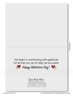 Digital Professional "Heart of Our Business" Retro Valentine's Day Cards