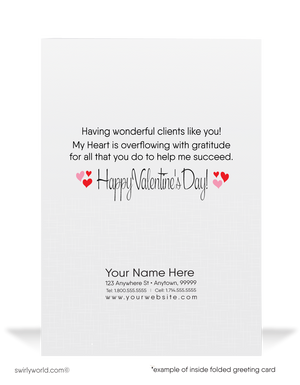 Sweet on Your Business Happy Valentine's Day Cards for Clients