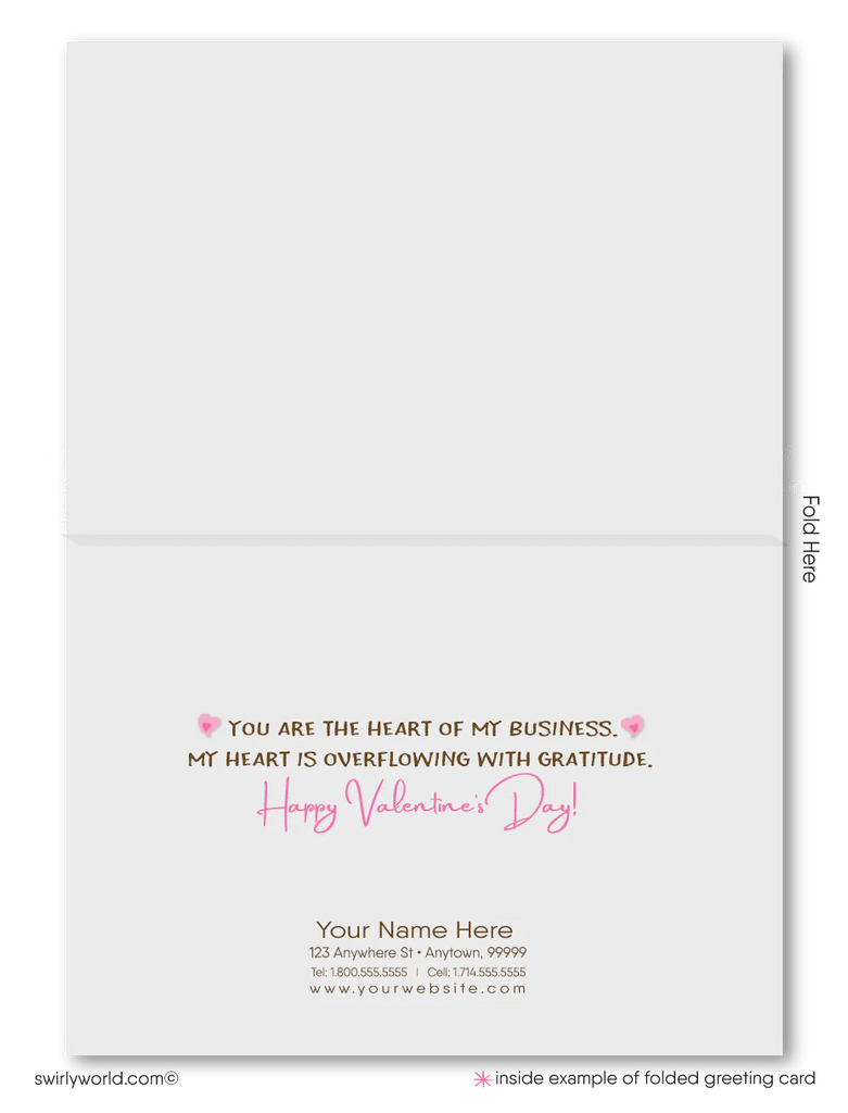 Digital Downloadable Cute Birdhouse Client Happy Valentine's Day Cards for Realtors®