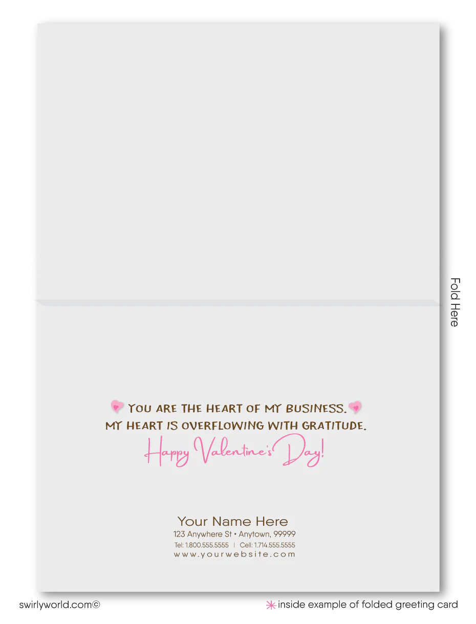 Cute House Client Happy Valentine's Day Cards for Realtors®