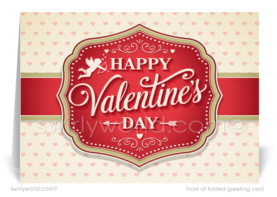 Business customer "Heart of My Business" happy Valentine's Day greeting cards for professionals.