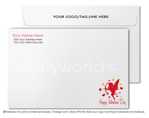 Professional Business Corporate Valentine's Day Cards for Clients