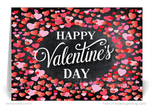 Professional Business Corporate Valentine's Day Cards for Clients