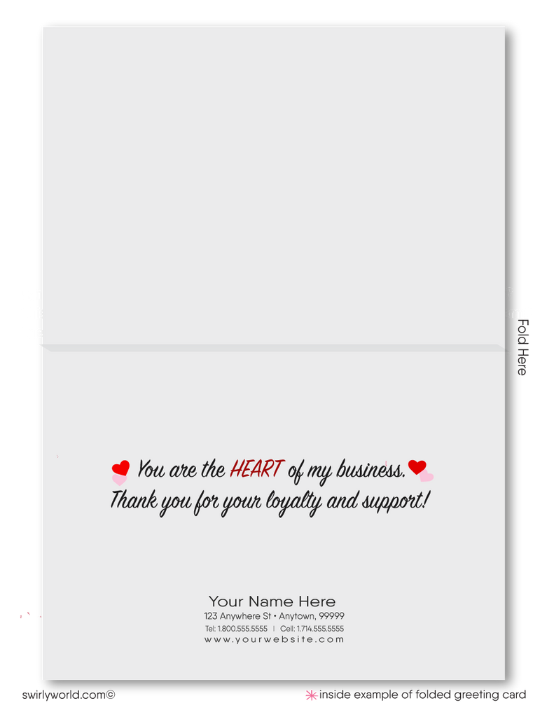 Sweet Explosion of Appreciation" - Heart-Shaped Candy Box Valentine's Card for Business Clients