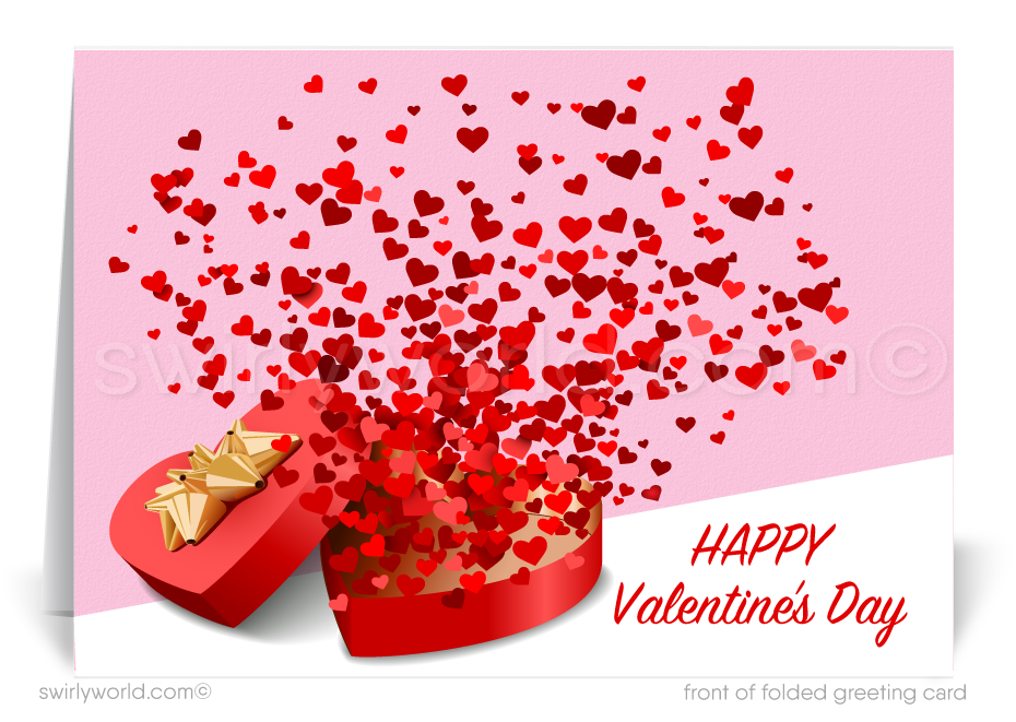 Cute Corporate Business Valentine's Day Cards for Customers