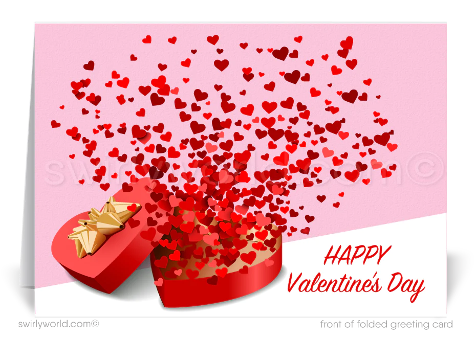 Cute Corporate Business Valentine's Day Cards for Customers