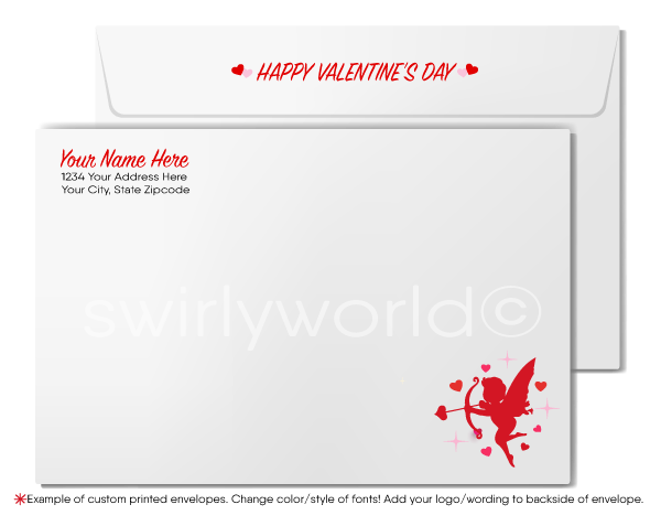 Sweet Explosion of Appreciation" - Heart-Shaped Candy Box Valentine's Card for Business Clients